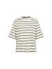 soyaconcept T-Shirt aus Bio-Baumwolle mit Streifenmuster in Creme