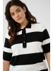 KAFFE curve Strickpullover KClizzy Loose fit in Black/Chalk Bold Stripe