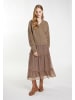 DreiMaster Damen Strickpullover in Schlamm