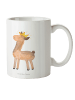 Mr. & Mrs. Panda Kaffeetasse Lama König ohne Spruch in Weiß