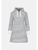 Salzhaut Knielanges Kleid (Midi) AUST Navy Offwhite