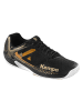 Kempa Hallen-Sport-Schuhe Wing 2.0 in schwarz/weiß/gold