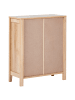 Beliani Sideboard WALKERSTON in Braun - (W) 66 x (H) 80 x (L) 30 cm