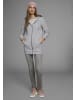 FLASHLIGHTS Sweatjacke in hellgrau-meliert