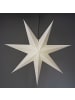 STAR Trading Hängeleuchte Stern Frozen, weiß, Ø 100cm in Silber
