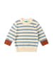 Little Green Radicals Striped Knitted Jumper in Blue
