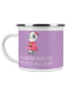 Mr. & Mrs. Panda Camping Emaille Tasse Brautjungfern Wunder mit ... in Lavendeltraum