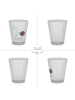 Mr. & Mrs. Panda Schnapsglas Milch Keks ohne Spruch in Transparent