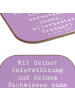 Mr. & Mrs. Panda Untersetzer Tasse Spruch Bester Trainer mit Spruch in Lavendeltraum