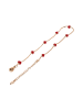 NAEMI Women Anklet in Rose Gold Red
