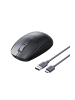 Ugreen Bluetooth-Maus - Computermaus / 2,4 GHz USB-Empfänger – Schwarz in Schwarz