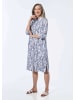 GOLDNER Kleid Kleid in marine / weiß / gemustert
