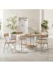 home24 Klappbarer Gartenstuhl Softline 2er-Set in Silber / Braun