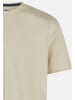 Redmond T-Shirt Basic in Dunkelgrün / beige