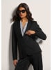MADELEINE Langer Jersey-Blazer mit Futter in schwarz