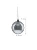 relaxdays 100 x Weihnachtskugeln Set n Silber
