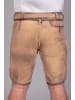 Edelnice Kurze Wildbock Lederhose Peter grün sämisch in braun