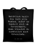 Mr. & Mrs. Panda Shopping Tasche Spruch Herzschmerz Schokolade m... in Schwarz