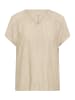 KAFFE curve Kurzarm-Bluse KCmille Loose fit in Chinchilla/Chalk Stripe