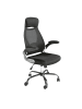 Angel Cerdá Büro-Drehstuhl 4140 in Schwarz / Stahl – (B)66 x (H)62 x (T)117 cm