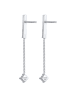 Elli Ohrringe 925 Sterling Silber Rechteck in Silber
