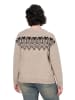 Ulla Popken Strickjacke in beige melange