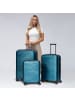 Pactastic Collection 02 THE THREE SET 4 Rollen Kofferset 3-teilig in turquoise metallic 2