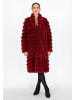 faina Women Coat in wine red