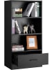 COSTWAY 120cm Bücherregal in Schwarz