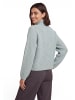 Zero  Strickpullover mit Fledermausärmeln in Silver Blue Melange