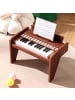 COSTWAY 25 Tasten Keyboard Kinder ab 3 Jahren in Braun