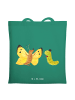 Mr. & Mrs. Panda Shopping Tasche Raupe Schmetterling ohne Spruch in Mint