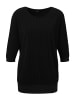 Aniston SELECTED Fledermausshirt in schwarz
