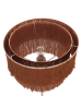 Beliani Stehleuchte PERISTERI in Braun/Gold - (W) 40 x (H) 137 x (L) 40 cm