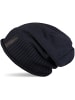 styleBREAKER Feinstrick Beanie Mütze in Midnight-Blue