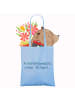 Mr. & Mrs. Panda Schultertasche Spruch Engel Posaune mit Spruch in Sky Blue