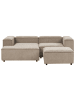 Beliani 2-tlg Modulsofa ARDAL in Braun/Schwarz rechtsseitig