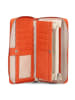 Zwei Mademoiselle Geldbörse 20 cm in papaya