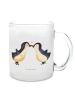 Mr. & Mrs. Panda Trinkbecher Pinguin Liebe ohne Spruch in Transparent