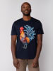 wat? Apparel T-Shirt Grimmiger Gockel in Dunkelblau