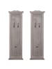 MCW 2er-Set Wandgarderobe, Grau-braun shabby