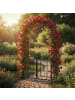 relaxdays Rosenbogen "Tor" in Schwarz - (B)114 x (H)206 x (T)50 cm