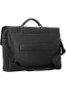 Piquadro Kobe Aktentasche Leder 42 cm Laptopfach in black