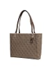 Guess Noelle II Tote - Shopper 35 cm (coal logo) in latte logo/braun