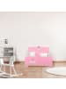 relaxdays Kinderbett "Schwan" in Weiß/ Rosa - (B)77 x (H)60 x (T)143 cm