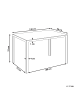 Beliani Esszimmertisch LAVOS in Schwarz - (W) 80 x (H) 75 x (L) 120 cm