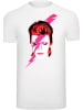 F4NT4STIC T-Shirt David Bowie Aladdin Sane Lightning Bolt in weiß