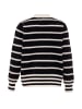 faina Women Cardigan in Schwarz Wollweiss