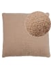 nordic coast company  Fellkissen, Bouclé Teddy Zierkissen Natur Flauschkissen Dekokissen