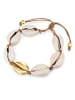 Lulu & Jane Armband Muschel Metall-Legierung in gelbgold